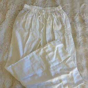 Zara linen palazzo pants